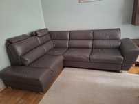Sofa narożna skórzana firmy Etap
