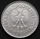 Polska 1 złoty 1985                   .           .