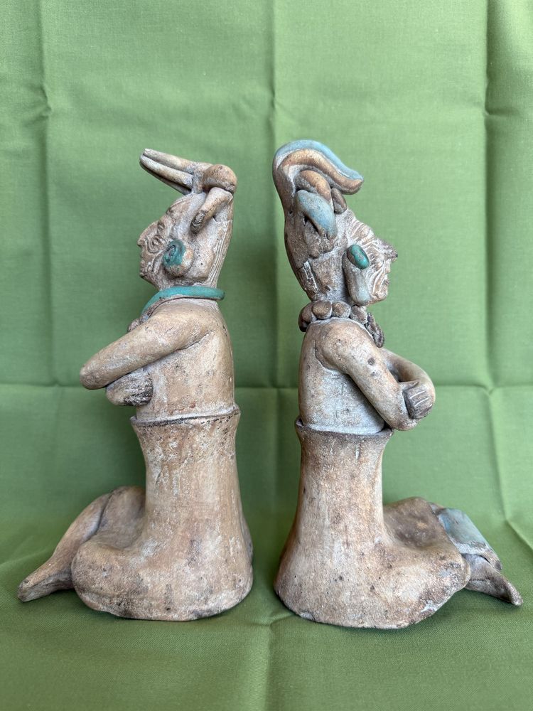 Par de estatuetas Maias/Mexicanas (originais)
