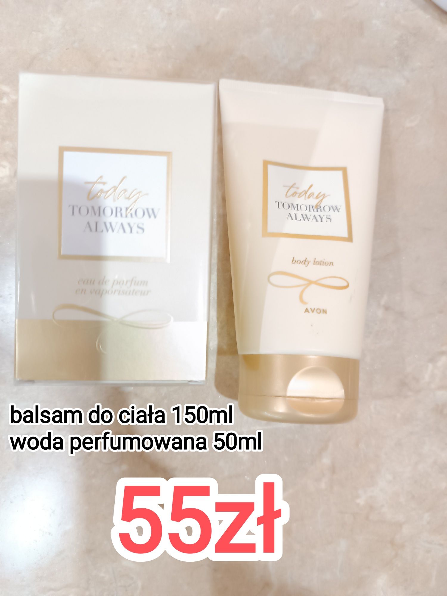 Zestaw  TTA balsam do ciała + woda toaletowa Avon