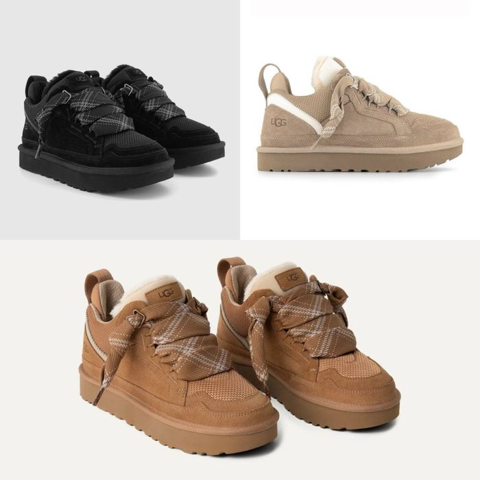 Оригінал зимові кросівки UGG lowmel sand black chestnut 36 37 38 39 40