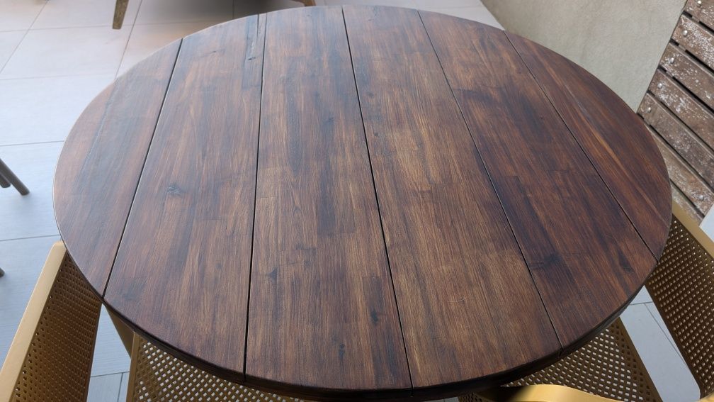 Mesa de Jardim La Redoute 
Acácia 
73cm.de altura 
120cm de diâmetro