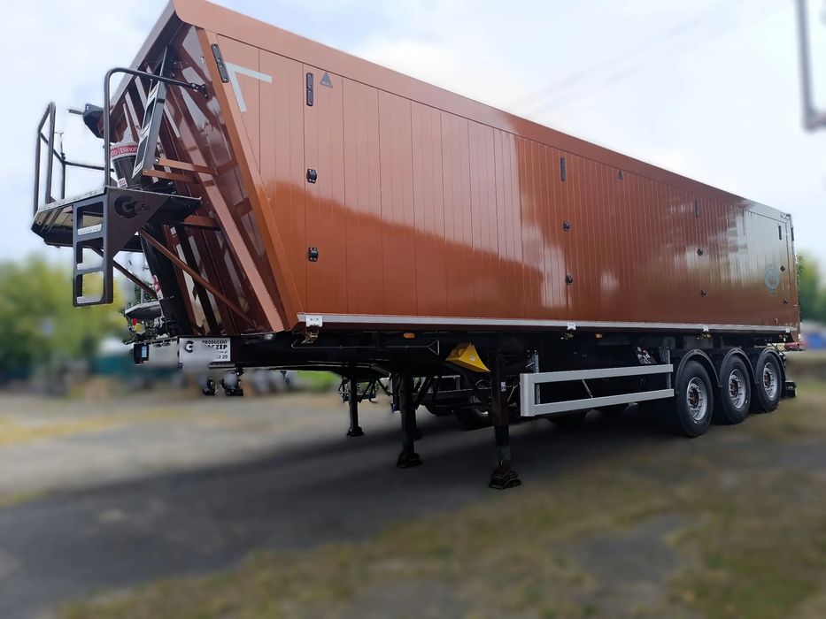 Gras RS3  gotowa GRAS 55 m³ naczepa wywritka pod trociny,zrębki drzewne, biomasa