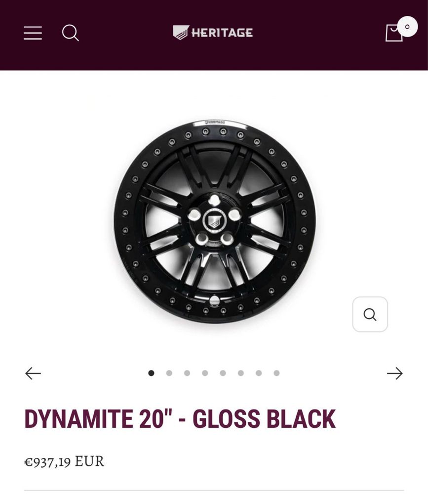 Диски DYNAMITE 20" - GLOSS BLACK (5шт)