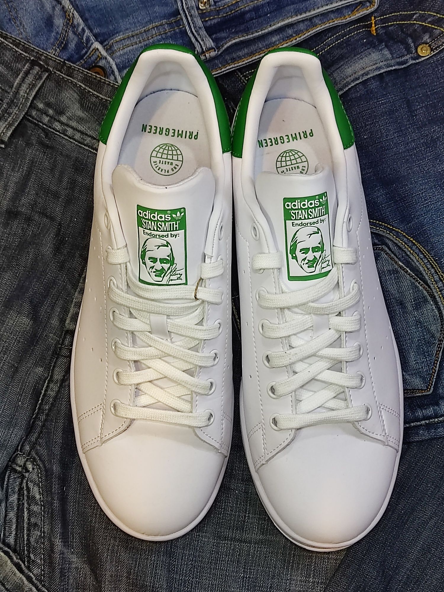 Оригінальні білі кросівки осінні Adidas Stan Smith оригінал кеди осень