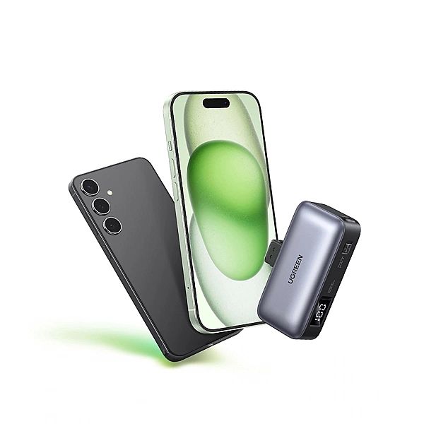 Powerbank Ugreen PB503, 5000mAh z portem USB-C i zintegrowanym złączem