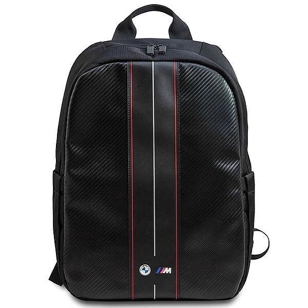 Plecak BMW Carbon & Red Stripe na laptopa 16" - czarny