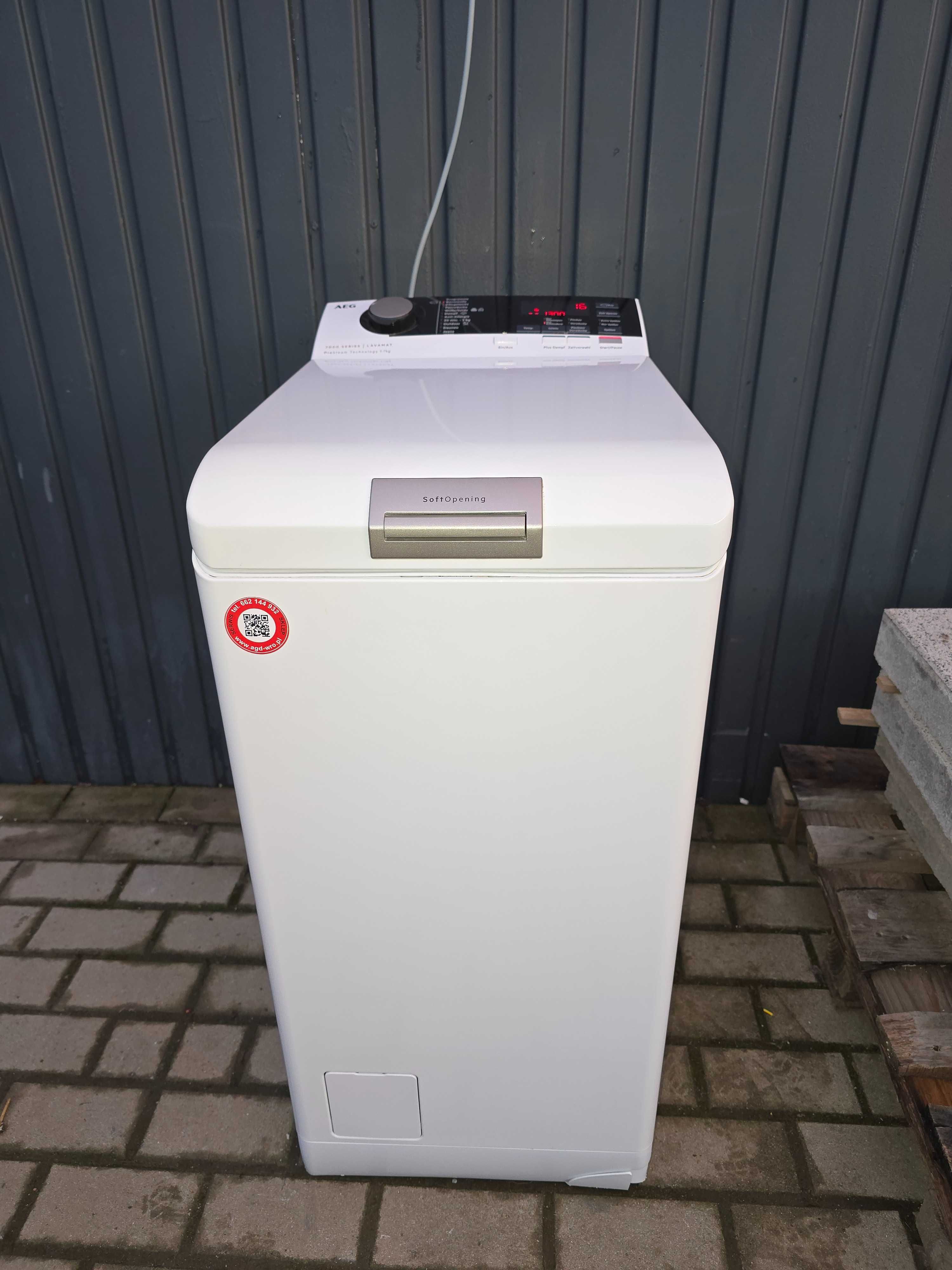 Pralka ładowana od góry AEG 7kg/1300obr, para, silnik inwerterowy