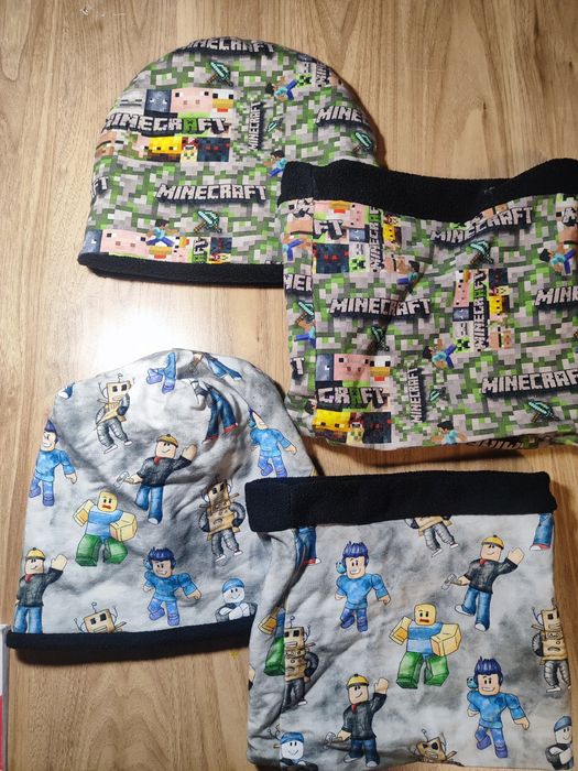 Czapka i komin zimowa Minecraft roblox
