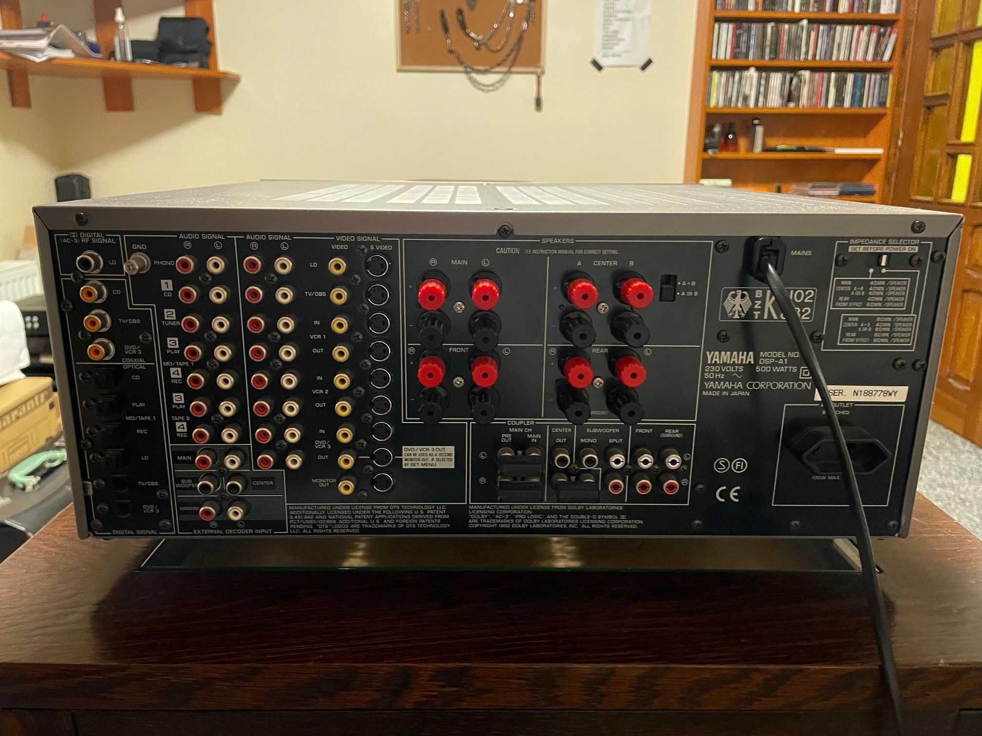 Wzmacniacz AV YAMAHA DSP A1 +  Pilot Instrukcja - Stan BDB