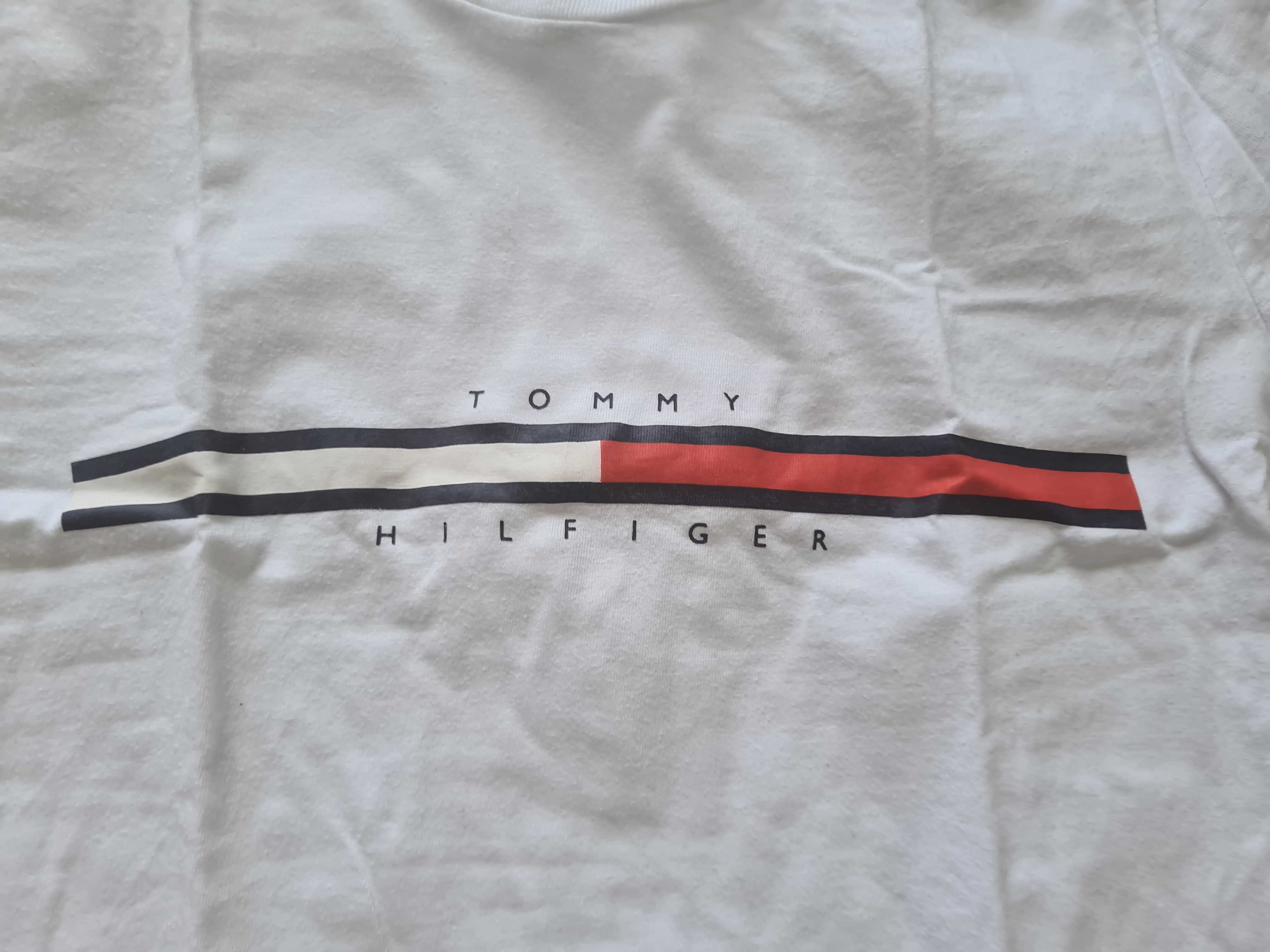 Biała koszulka bluzka t-shirt tommy s