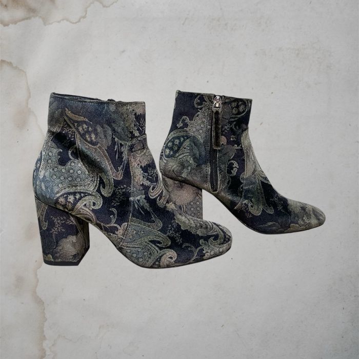 ботильйони черевики ботинки ботильоны бархатные оксамитові