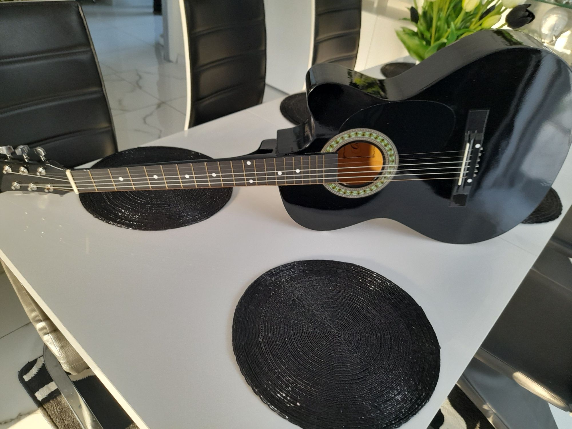 Gitara akustyczna castelo g3 rozmiar 4/4 czarny połysk