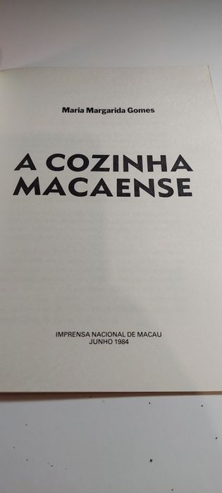 A Cozinha Macaense - Maria Margarida Gomes
