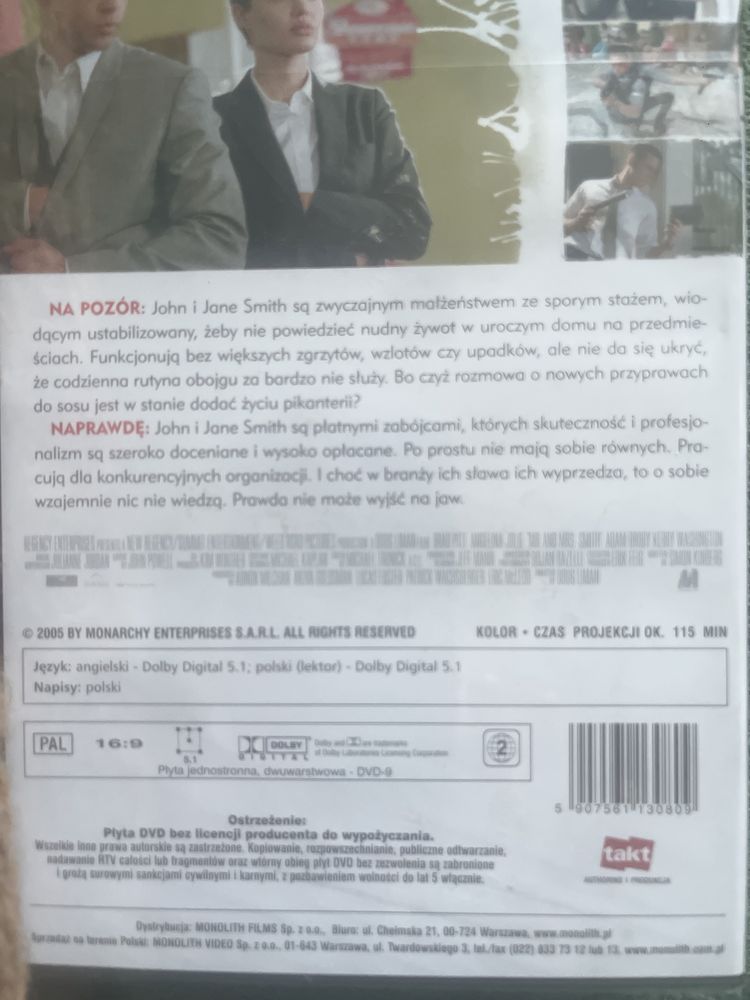 Film na DVD „Mr& Mrs Smith”