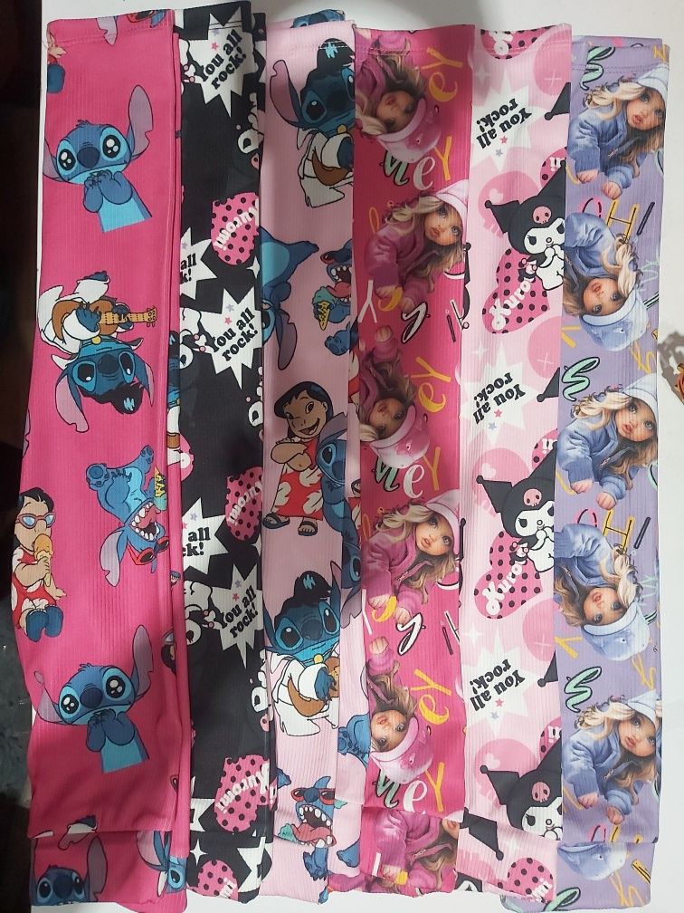 Nowe legginsy dziecięce prążek. Modne wzory bardzo ładne kolory .