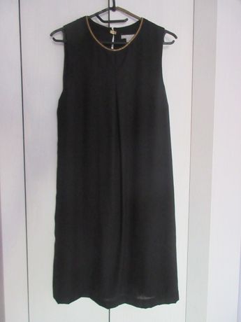 Sukienka H&M czarna ze złotym łańcuszkiem Roz 42 NOWA