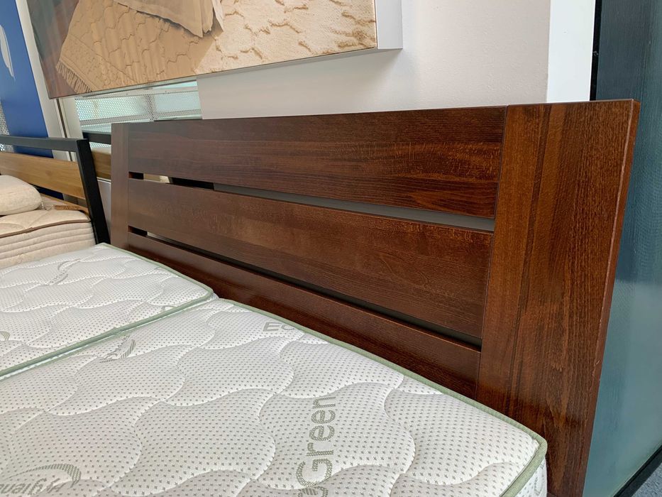 Łóżko Drewmax LK192 BOX bukowe z pojemnikiem 160x200 - Ekspozycyjne