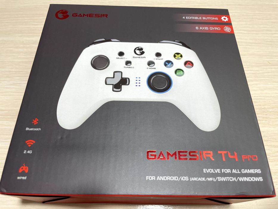 Ігровий маніпулятор, геймпад Gamesir T4 Pro White універсальний - ТОП