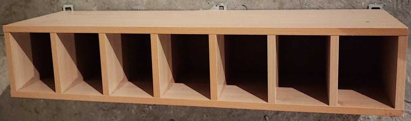 Półka drewniana z przedziałkami 99x20