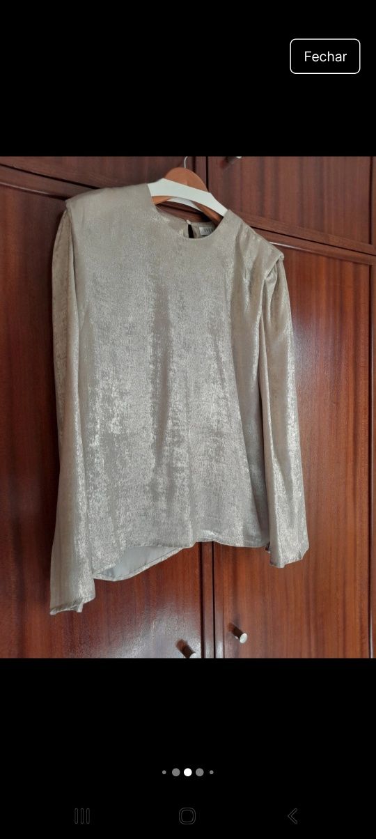Conjunto preto e dourado M/L