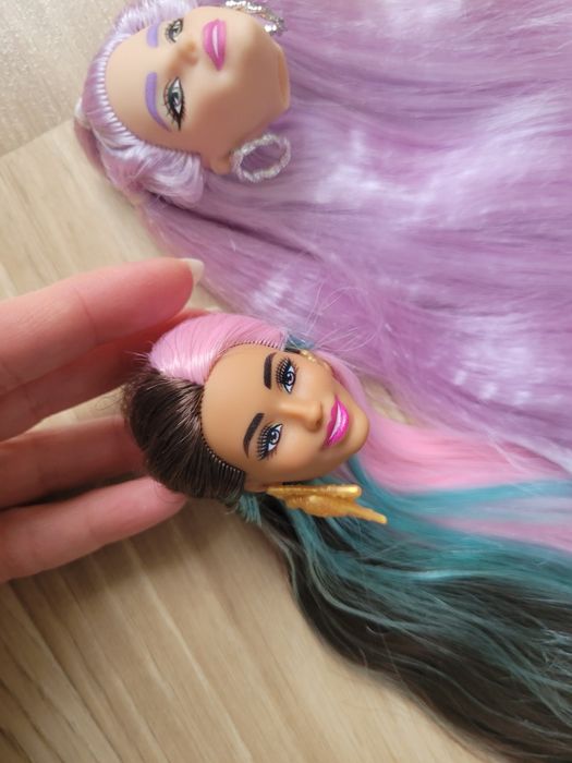 Główka barbie extra długie miękkie wlosy