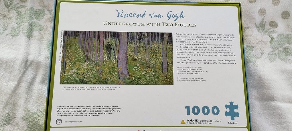 Puzzle Van Gogh: "Vegetação rasteira com duas figuras"