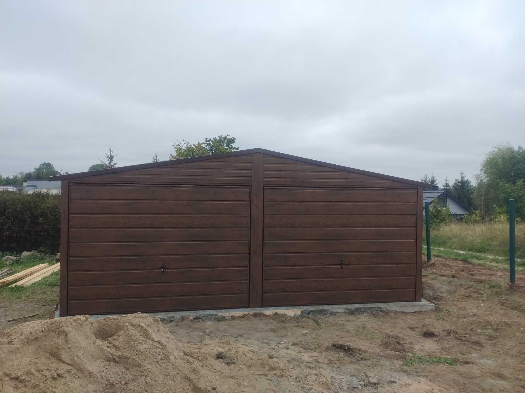 Garaż blaszany drewnopodobny PRODUCENT