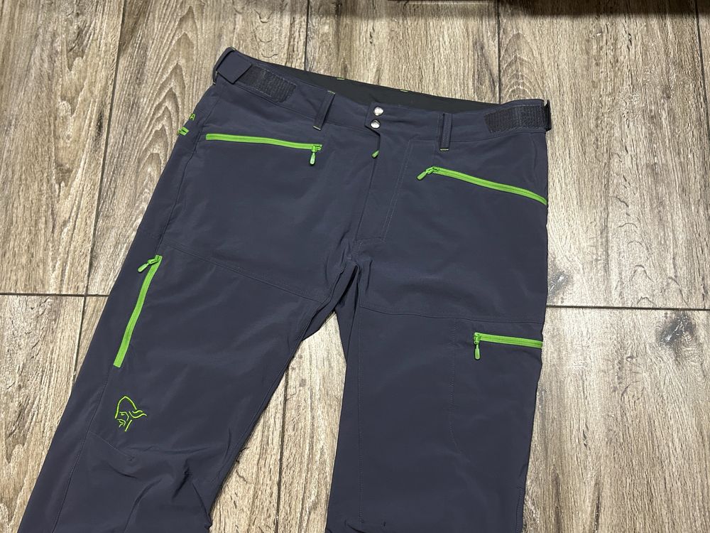 Męskie spodnie trekkingowe typu Softshell NORRONA Falketind Flex1 XXL