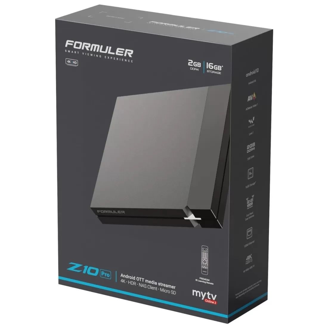 Receptor OTT Android 4K Z10 Pro 2GB/16GB MyTVOnline 2 - FORMULER