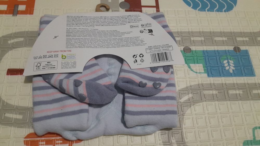 Nowe rajstopy dla dziewczynki 62/68