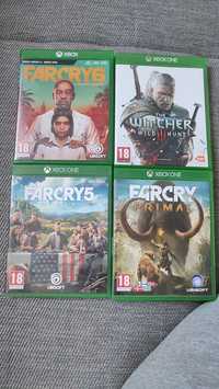 Xbox 4 gry  Wiedźmin 3 oraz  Farcry 6 i 5 i Primal