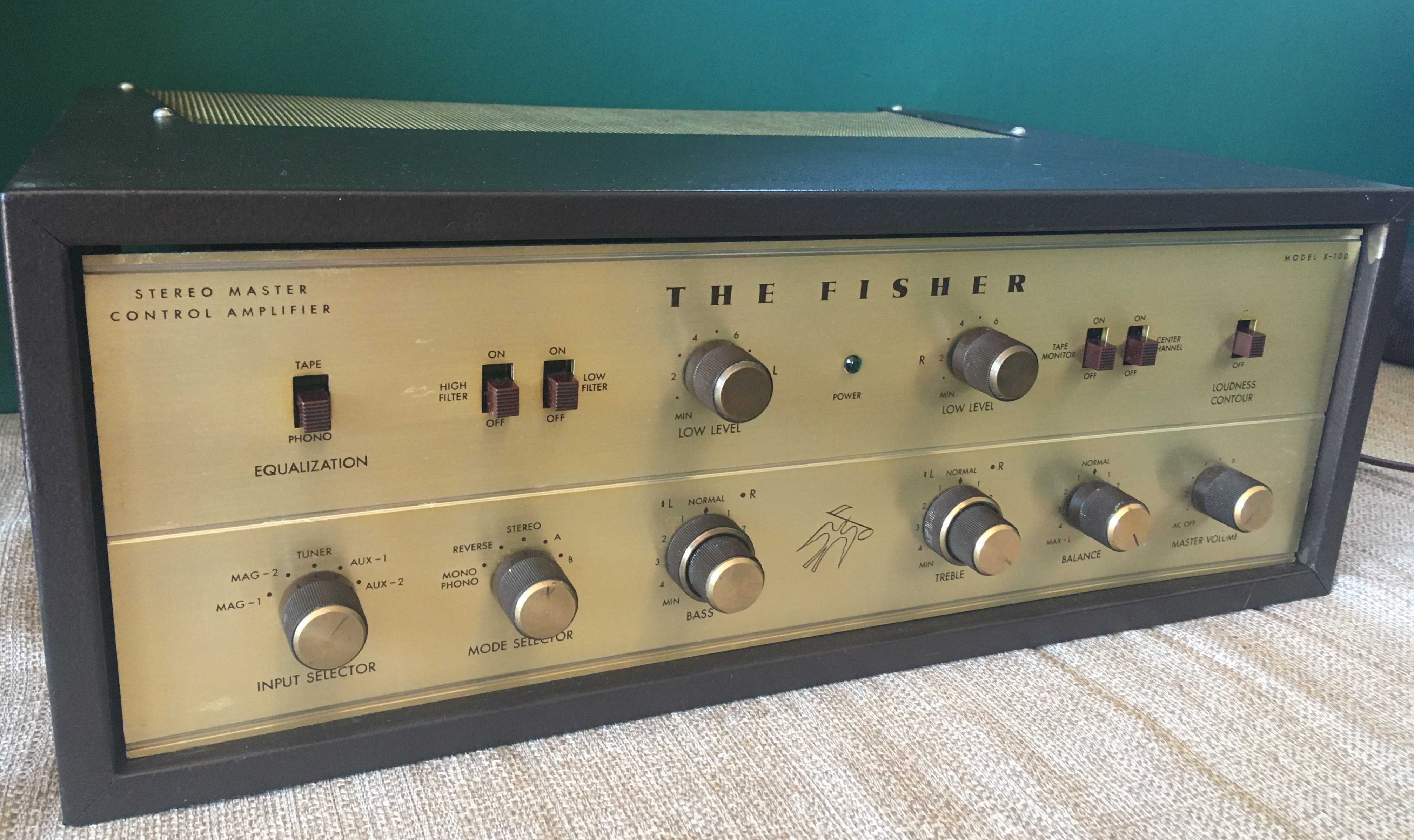 Fisher X-100 amplificador a vávulas vintage tube integrated amplifier