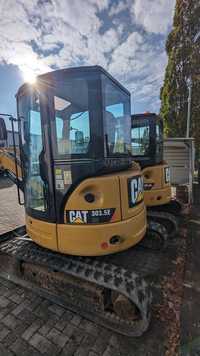 Wynajem minikoparka 3,5tony, 3 tony Cat 303.5  Caterpillar, Wacker, Bo