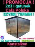 Blaszak Garaż 2x3 Schowek Garaże 3x5 4x7 CAŁA POLSKA szybki termin ! !