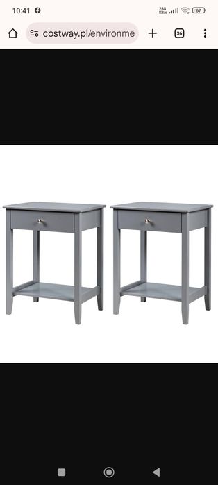 Stoliki nocne szare