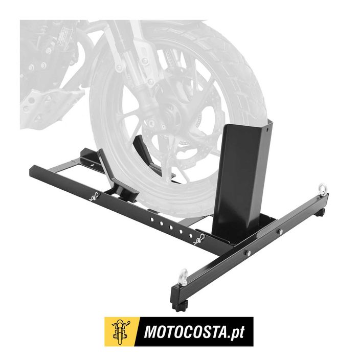 Calço para roda de moto - Suporte ajustável 816 kg aço reforçado