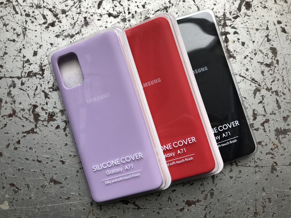 Чехол Silicone Case Full на Samsung A71 Микрофибра все модели самсунг