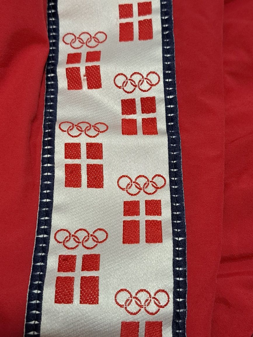 Komplet dresowy dres vintage retro czerwony olimpiada