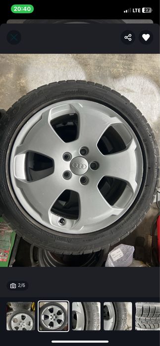 Диски з зимовими шинами Audi R17 7,5J 5x112_205/50/R17
