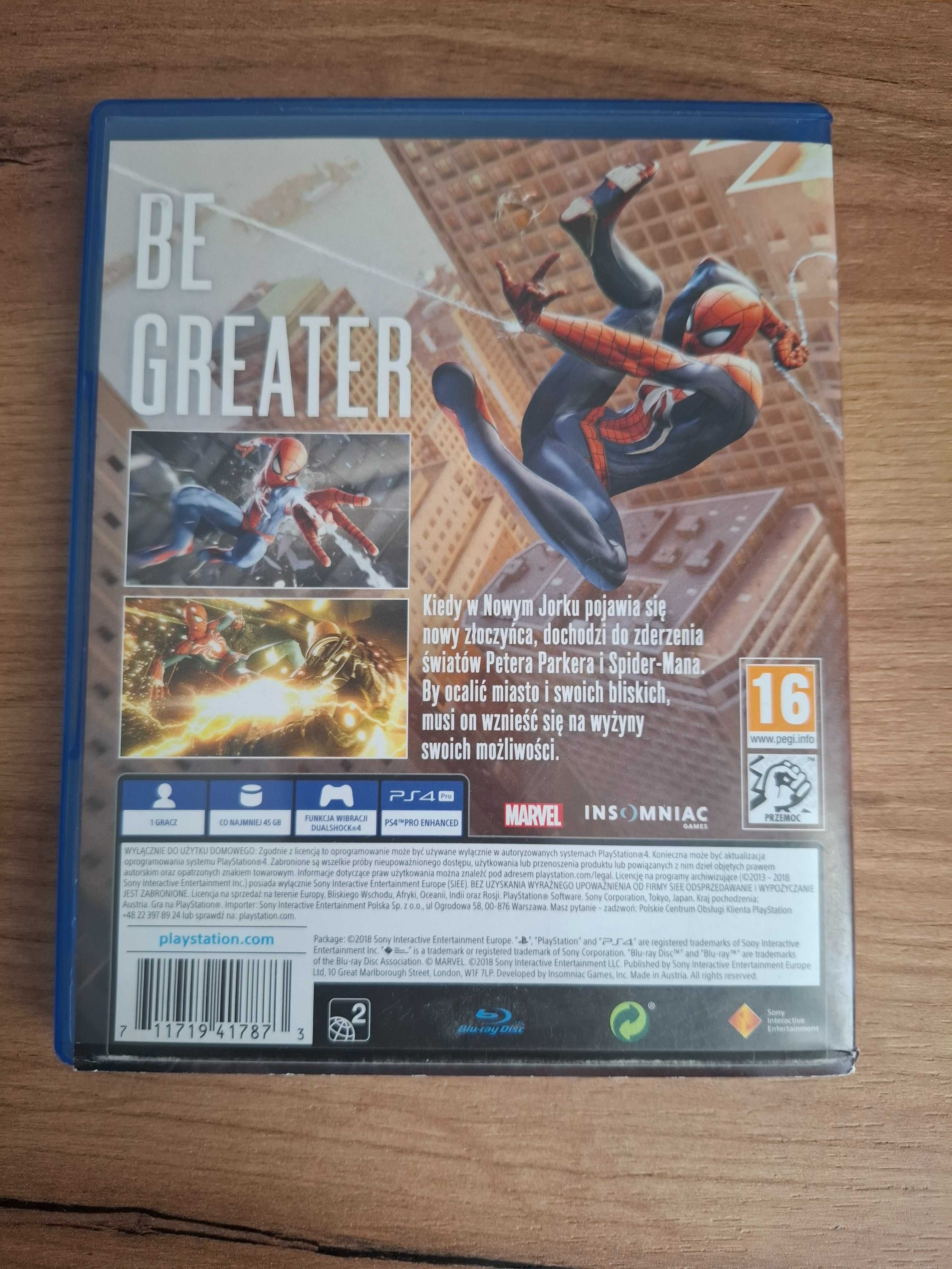 Gra Spider-Man na PS4