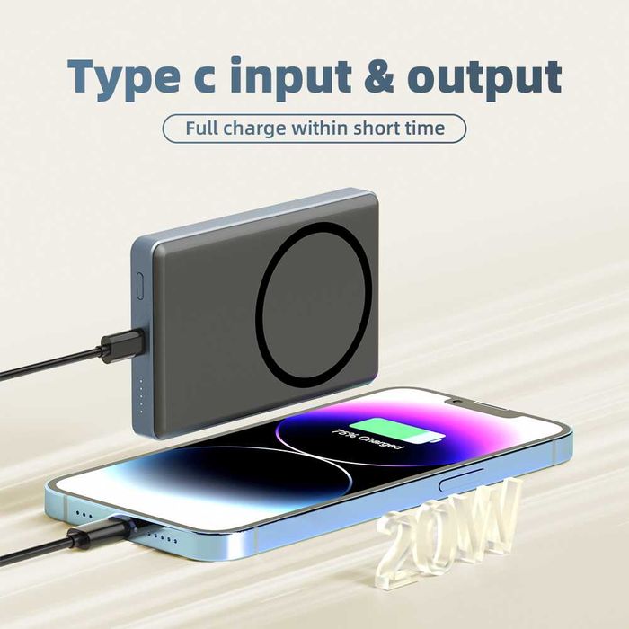 PowerBank MagSafe Ultra Slim 10000mah 20w МагСейф