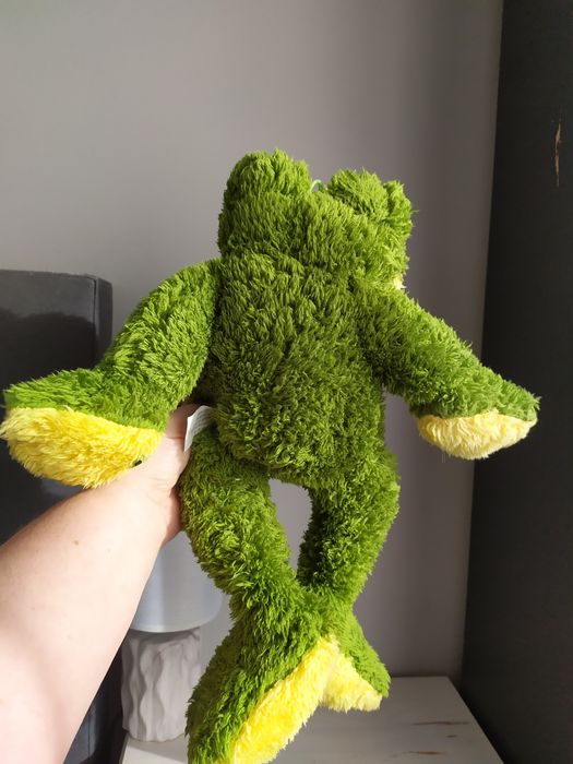 Żaba duża maskotka pluszak przytulanka zielona