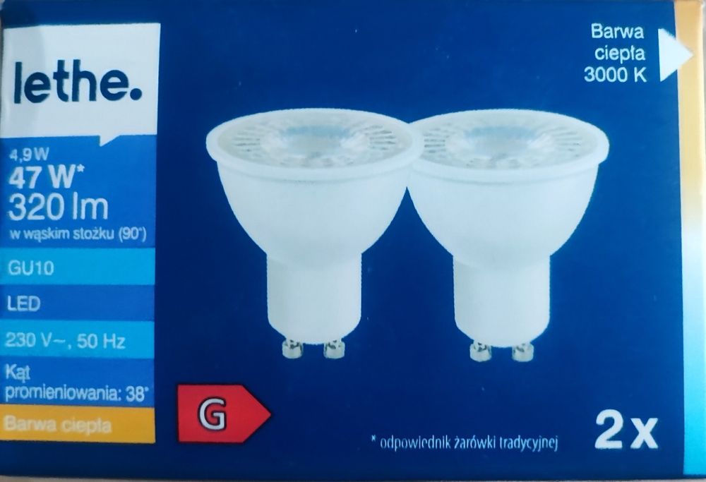 Żarówki Lethe Led gu10