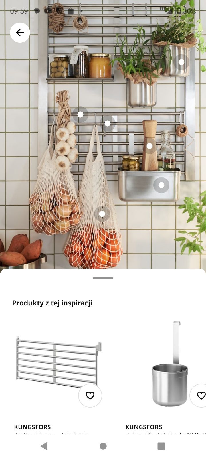 IKEA KONGSFORS zestaw do kuchni