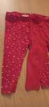 Czerwone legginsy roz 74