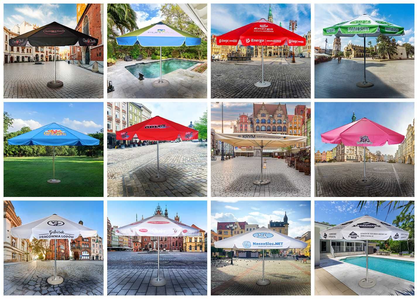 Parasol Ogrodowy Duży 3m - 4.5m NOWY Barowy  PIWNY POLSKI RETOKA MOCNY