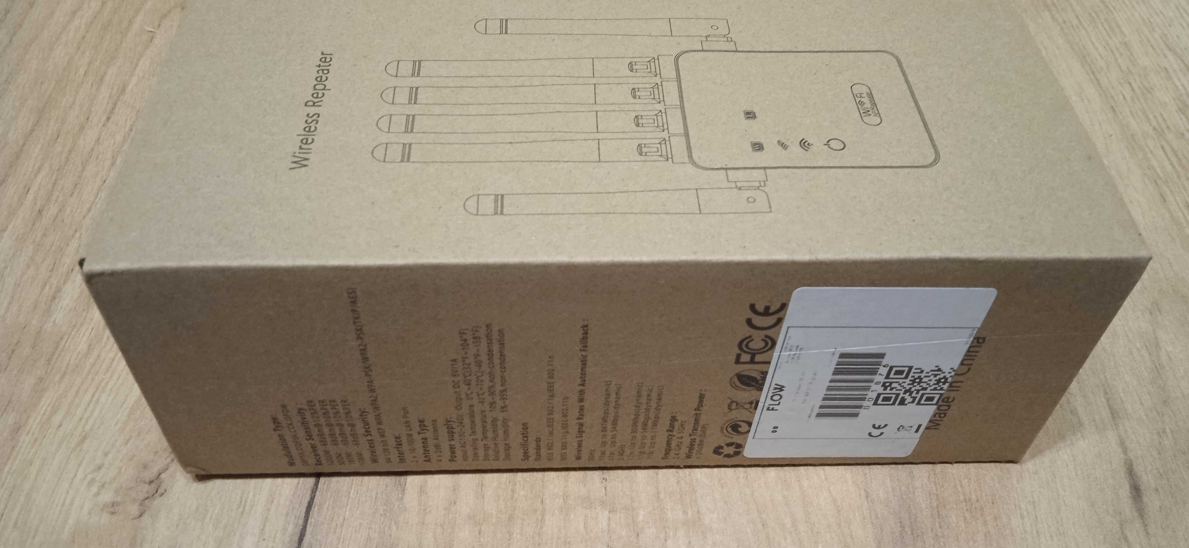Wzmacniacz sygnału Wi-Fi repeater 300Mb/s 2.4G duży zasięg