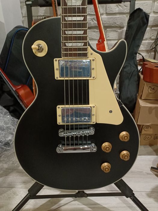 Gitara Elektryczna Arrow LP 22 ACTIVE NIGHT BLACK MAT ROSEWOOD - Nowa