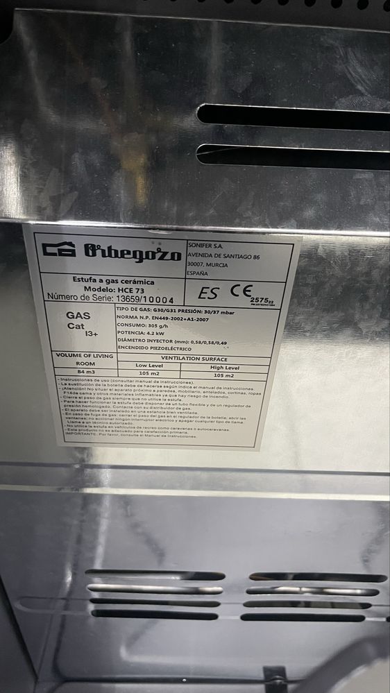 Газовий обігрівач Orbegozo HCE 73